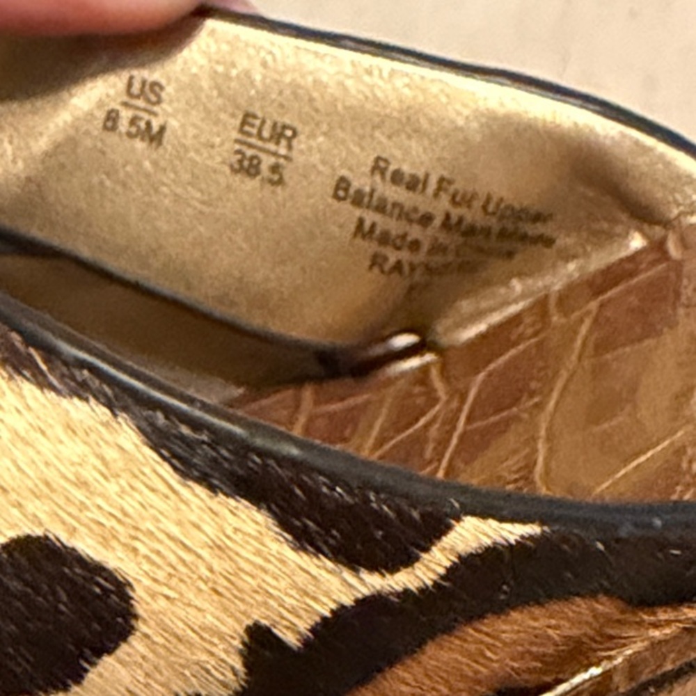 Sam Edelman Women’s Animal Fur Print Wedge Sandals, Size 8.5 - Picture 9 of 10